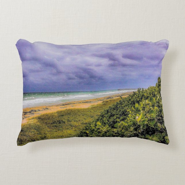Almofada Decorativa Stormy Jupiter Beach (Frente)