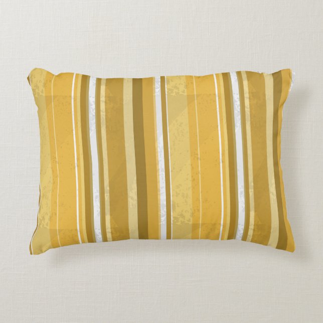 Almofada Decorativa Stripes Amarelo (Frente)