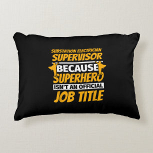 Almofada Decorativa Subestação Eletricidade Supervisor Funny Humor G