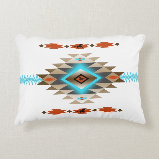 Almofada Decorativa Sudoeste 3, lado dbl, cores variáveis (Frente)