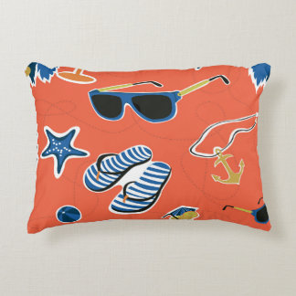 Almofada Decorativa Summer Beach: Relaxando o Padrão Invisível.