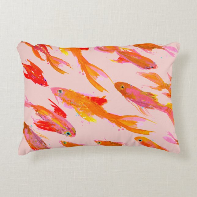 Almofada Decorativa Summer Goldfish Accent Pillow (Frente)