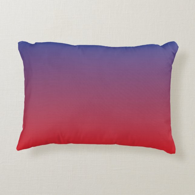Almofada Decorativa Sunrise 2 (gradiente azul vermelho) (Verso)