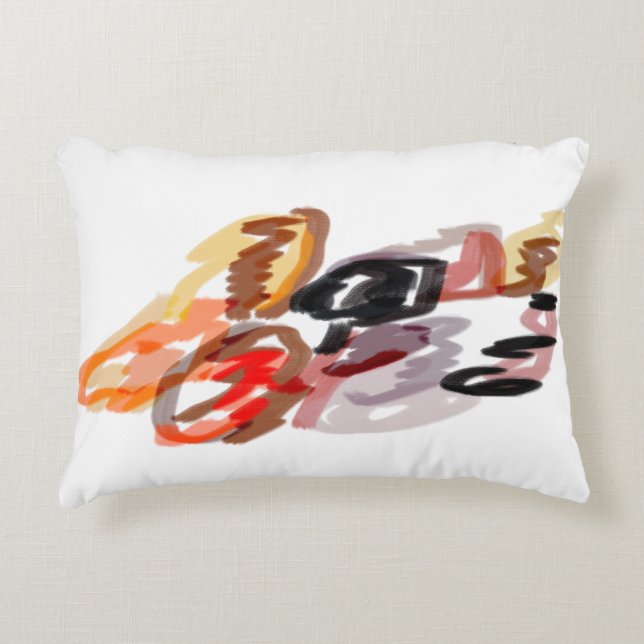 Almofada Decorativa Sunset de outono de Raccoon (Frente)