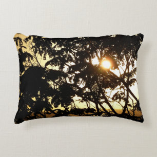Almofada Decorativa Sunset Through Tres I Fotografia Tropical