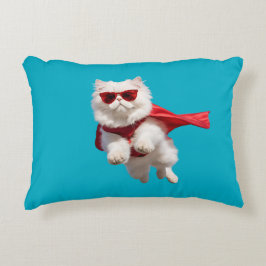 Almofada Decorativa Super-herói branco persa