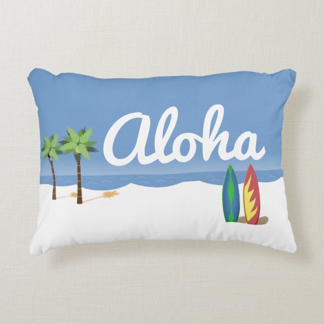 Almofada Decorativa Surf Aloha (Frente)