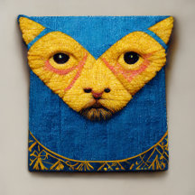 Surrealismo de gato vintage Tapeçaria design ucran