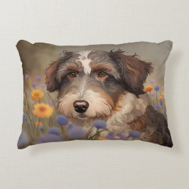 Almofada Decorativa Süßes Aussiedoodle Portrait