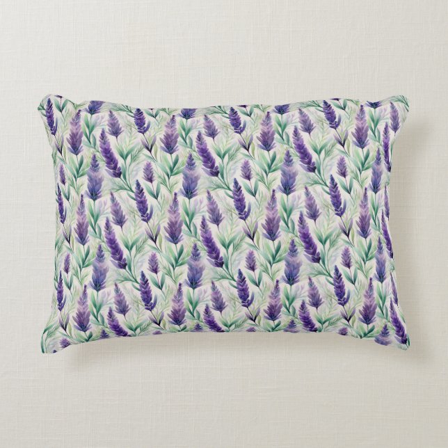 Almofada Decorativa Sussurros de lavanda (Frente)