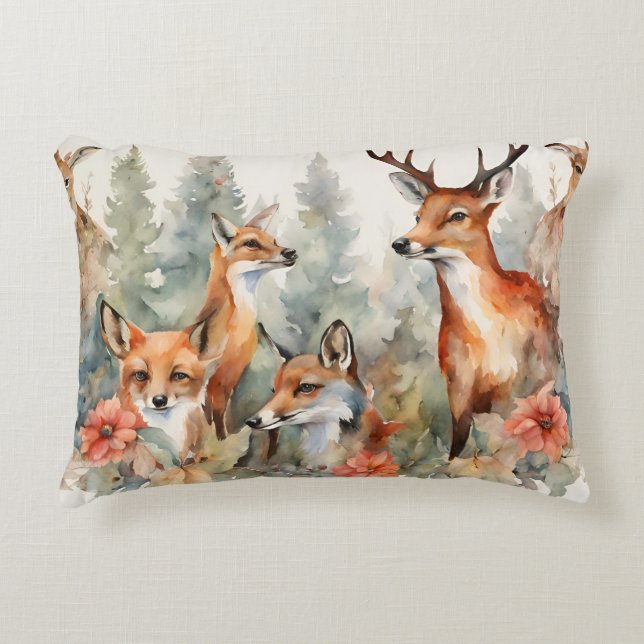 Almofada Decorativa Sussurros Florestais (Frente)