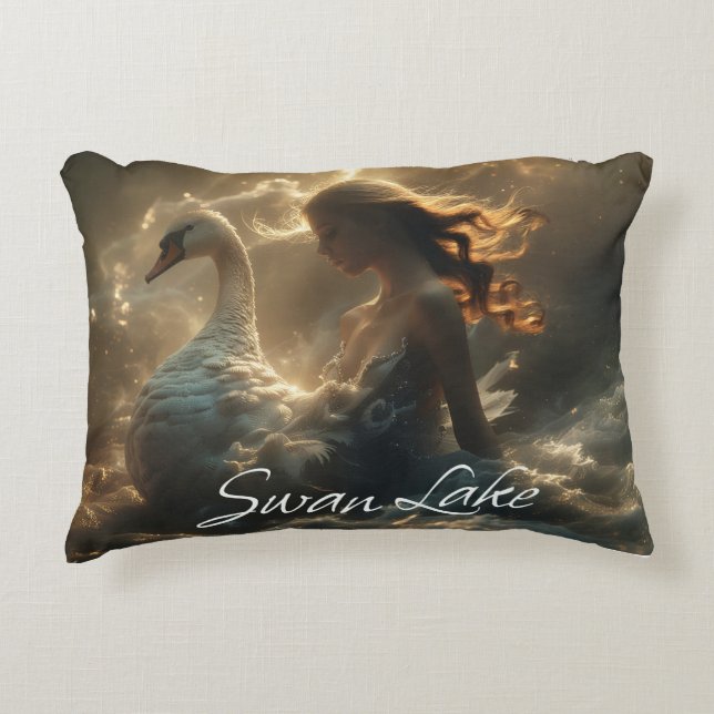 ALMOFADA DECORATIVA SWAN LAKE - BALLET & DANCE - (Frente)