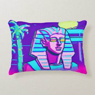 Almofada Decorativa Synthwave Pharaoh