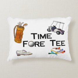Almofada Decorativa T dianteiro Golfing do tempo