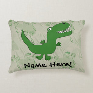 Almofada Decorativa T-Rex Tyrannosaurus Rex Dinossaur Cartoon Crianças