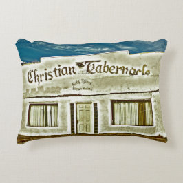 Almofada Decorativa Tabernáculo Cristão Milagre de Cura do Espírito Sa