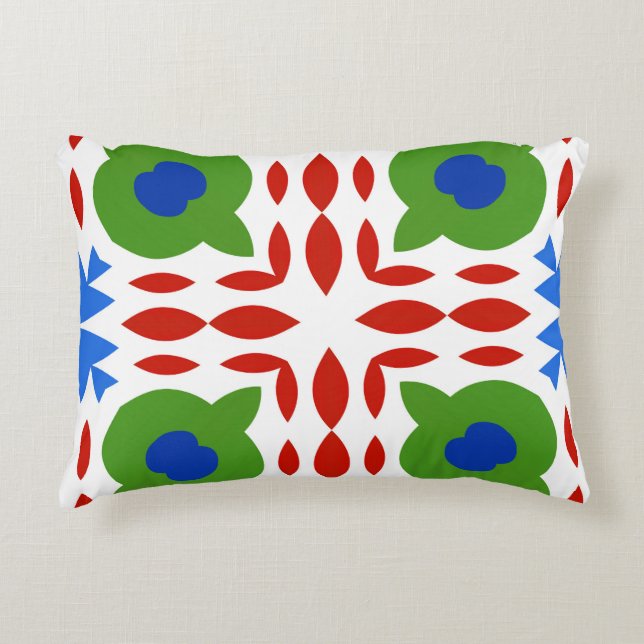 Almofada Decorativa Talavera mexicana ornamentado tradicional. Desenho (Frente)