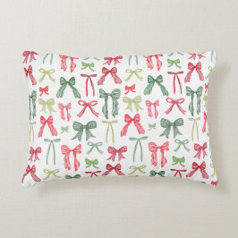 Almofada Decorativa Tampo de Travesseiro Arcos de Natal Coquette Verme