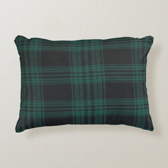 Almofada Decorativa Tardão-tartan-de-vidro-preto (Frente)