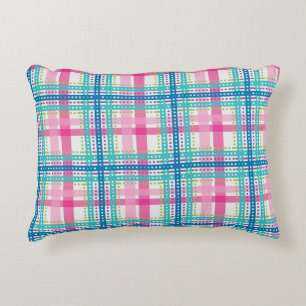 Almofada Decorativa Tartan, teste padrão da xadrez