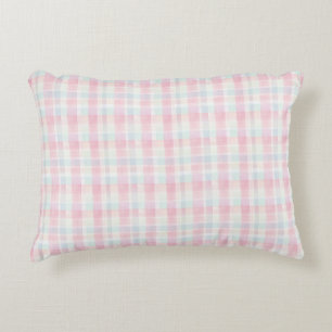 Almofada Decorativa Tecido Xadrez Pastel de Páscoa – Fofo