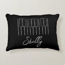 Teclado Preto-Branco para Estudantes de Piano de P