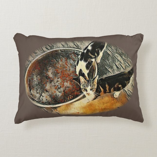 Almofada Decorativa Tempo de Alimentação! (Frente)