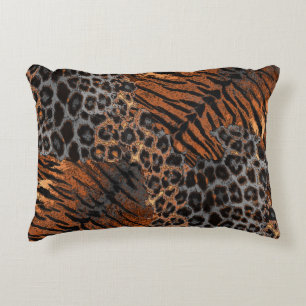 Almofada Decorativa Tendência de pele de tigre-leopardo