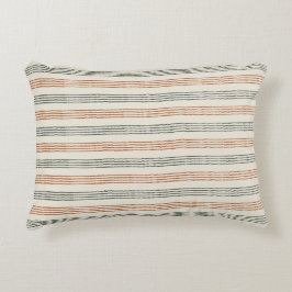 Almofada Decorativa Terracotta Sage Modern Minimalist Stripe Boho