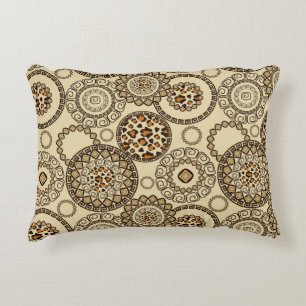 Almofada Decorativa Teste padrão africano 3 da pele da chita
