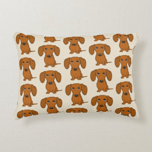 Almofada Decorativa Teste padrão bonito dos Dachshunds