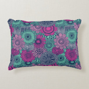 Almofada Decorativa Teste padrão brilhante à moda de flores lindos