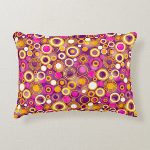 Almofada Decorativa Teste padrão de bolinhas violeta