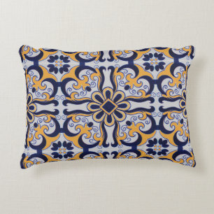 Almofada Decorativa Teste padrão do azulejo do português