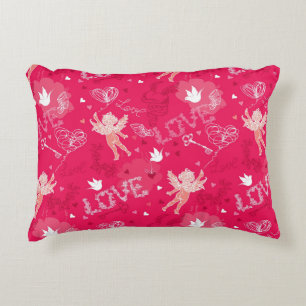Almofada Decorativa Teste padrão do dia dos namorados com Cupido