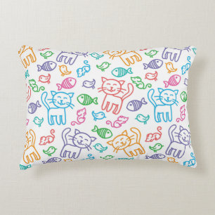 Almofada Decorativa teste padrão do gato