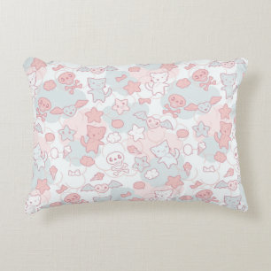Almofada Decorativa teste padrão do kawaii com doodle