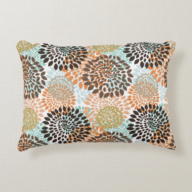 Almofada Decorativa Teste padrão floral 7 (Frente)