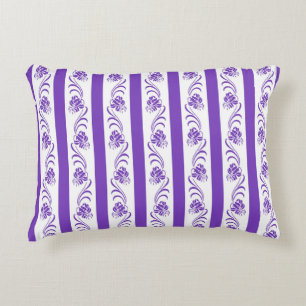 Almofada Decorativa Teste padrão floral das listras