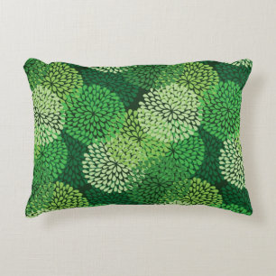 Almofada Decorativa Teste padrão floral verde
