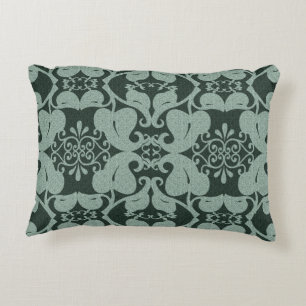 Almofada Decorativa Teste padrão ornamentado elegante moderno verde d