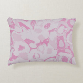 Almofada Decorativa Têxteis florais, cor-de-rosa e branco