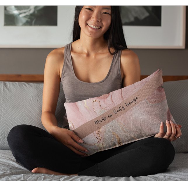 Almofada Decorativa Texto Personalizado do Travesseiro de Destaque "Fe (Criador carregado)