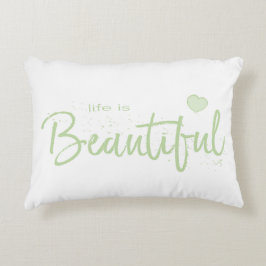 Almofada Decorativa Texto verde-bonito-verde-vida
