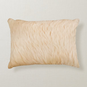 Almofada Decorativa Textura de animais com pelo de cabra