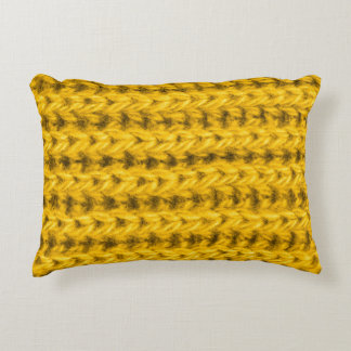 Almofada Decorativa Textura em Wool Amarelo Vibrante