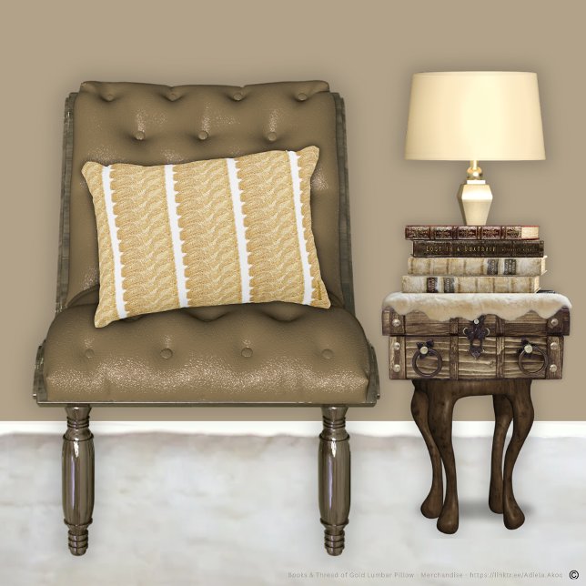 Almofada Decorativa Thread do Travesseiro decorativo Dourado (Thread of Gold Lumbar Pillow designd by Poet Adiela Akoo. Love it? GET it! Shop my store 4 gr8t buys)