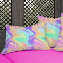 Almofada Decorativa Tie Dye Swirl Pastel Groovy