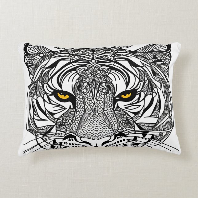 Almofada Decorativa Tigre Face (Frente)
