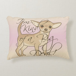 Almofada Decorativa Tipo de I'm da chihuahua de um design gráfico da
